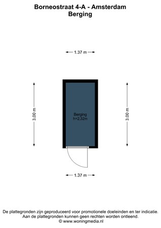 Floorplan - Borneostraat 4A, 1094 CJ Amsterdam